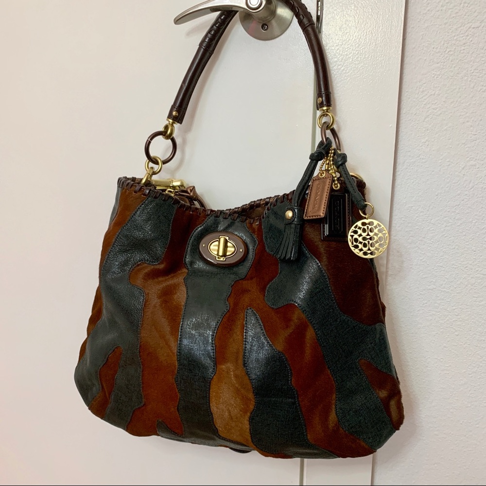 Coach Hamptons Haircalf XL Hobo Bag